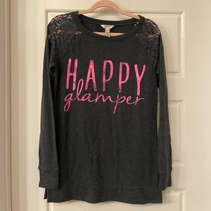 Happy Glamper long sleeve top size medium
